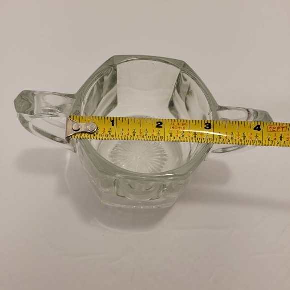 Vintage Crystal Cream & Sugar‎ Bowl Handles Circa 1960 - Picture 7 of 7